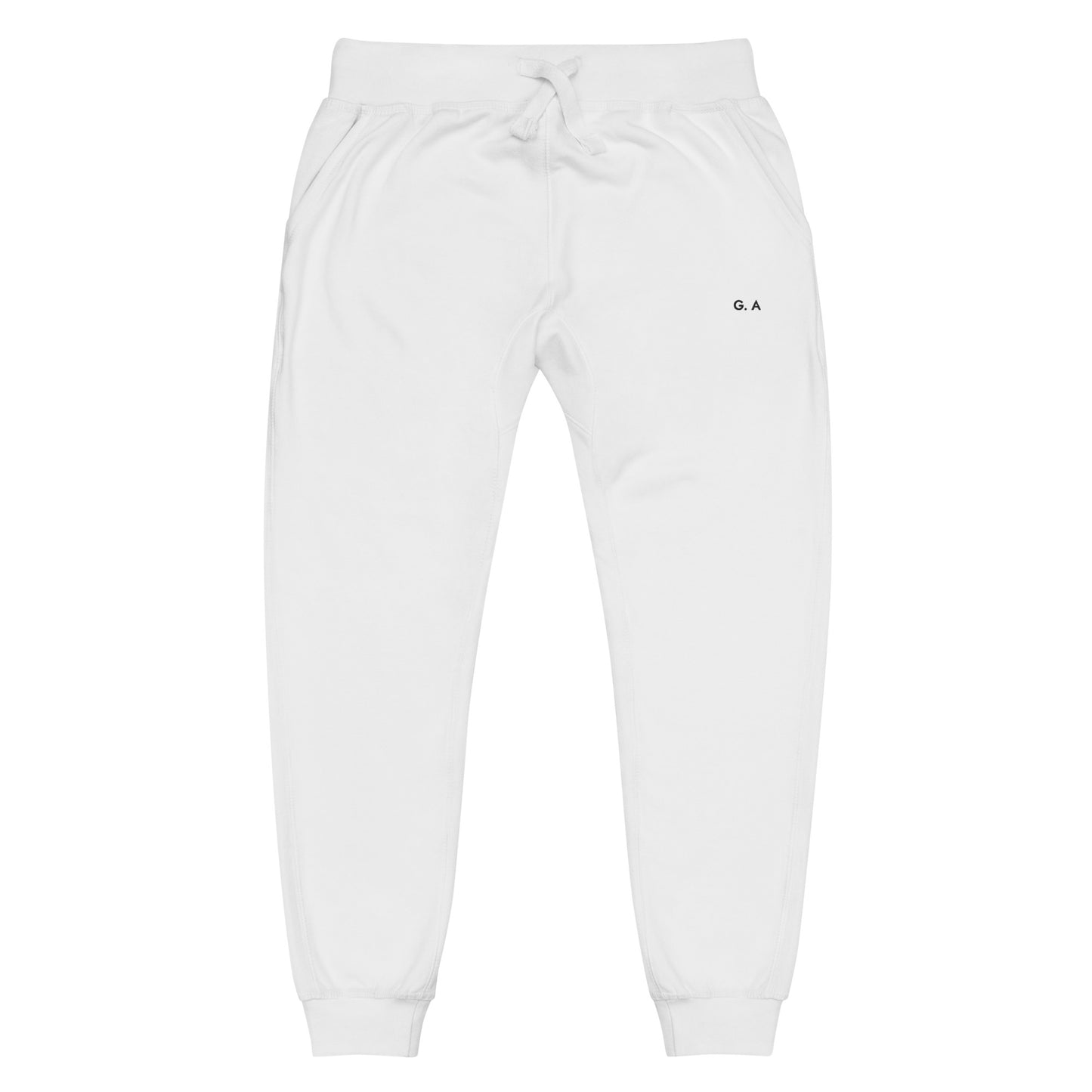 Brooke Fleece Jogger- Santorini White